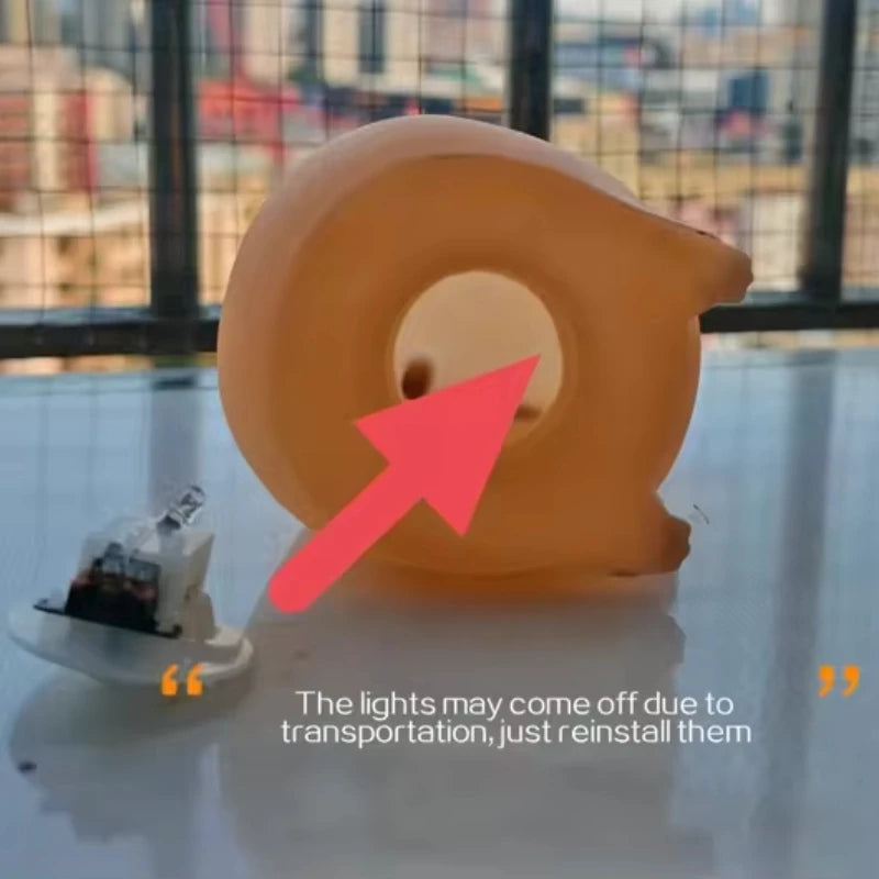 Cute Pet Capybara Night Light Cartoon Silicone Creative Bedside Sleep Night Lamp For Room Decor Birthday gift clearance sale